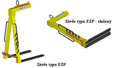 Manipulační závěs typ T25 - vyvažované převěšováním