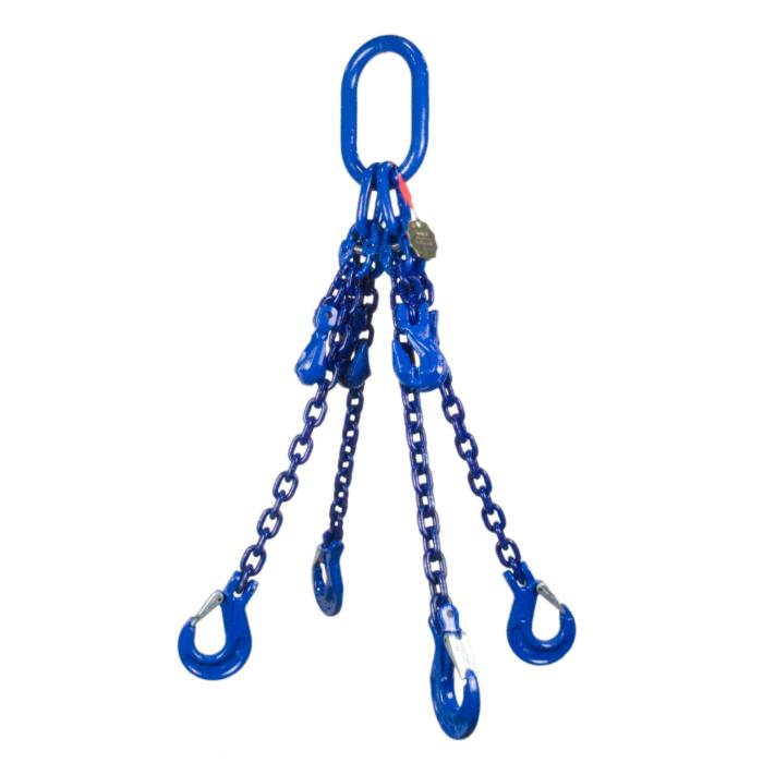 Vázací řetěz čtyřhák se zkracovači pr.6mm L=5,5m G10