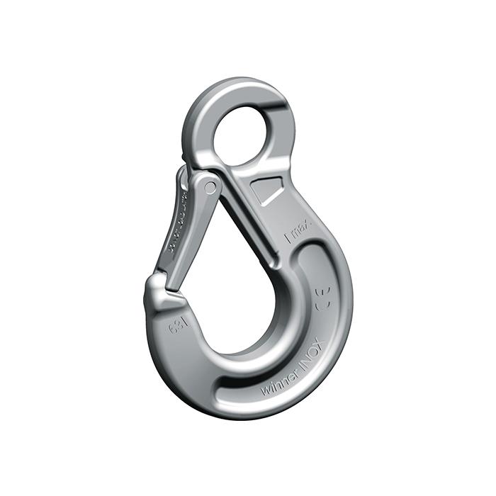 Nerezový řetězový hák s okem HSWI 5/6