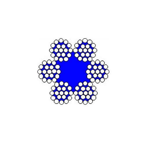 Ocelové lano pr.20 mm 6x19 standard, zinek