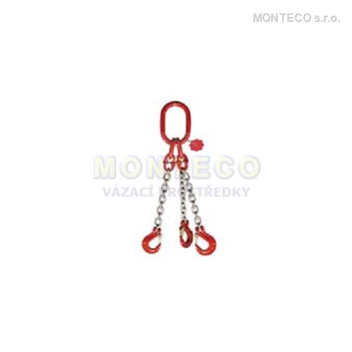 Vázací řetěz trojhák pr.10mm,L=6m