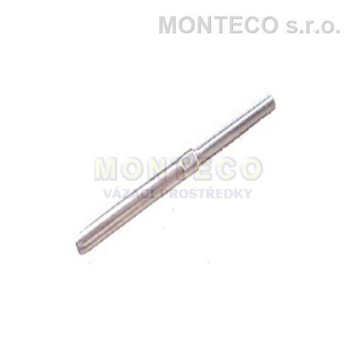 Nerezová závitová koncovka pr.5 mm M8