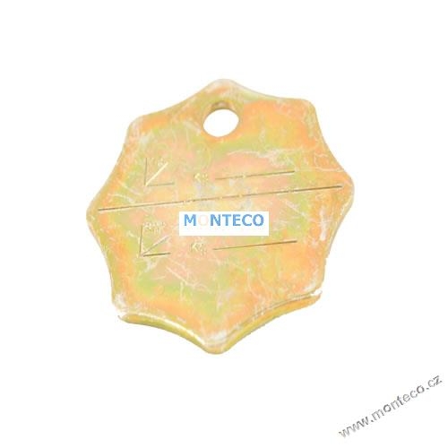 Identifikační štítek dvoupramenný