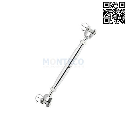 Nerez trubkový napínač vidlice-vidlice M10, A4