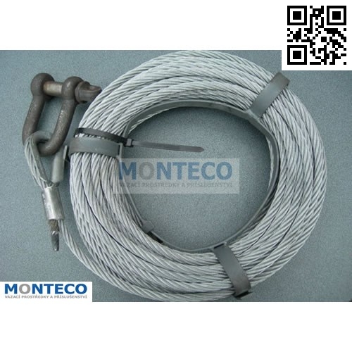 Lano do navijáku s třmenem pr.12mm - 25m