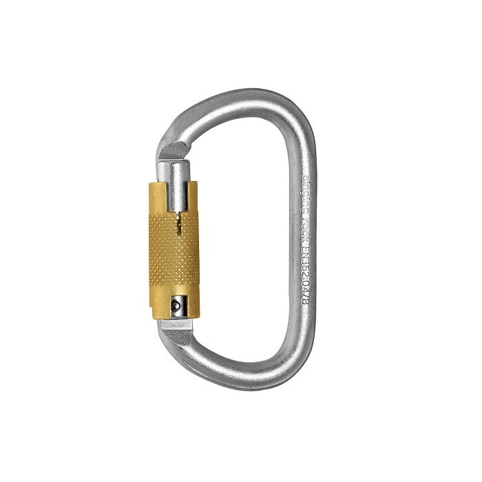 Karabina oválná ocel triple lock