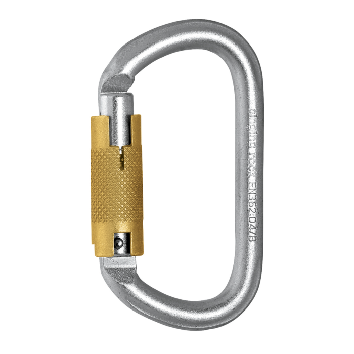 Karabina oválná ocel triple lock