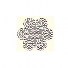 Ocelová lana pr.14 mm 6x36,Seal-Warrington, zinek